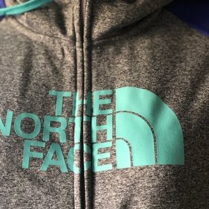 North face zip hoodie